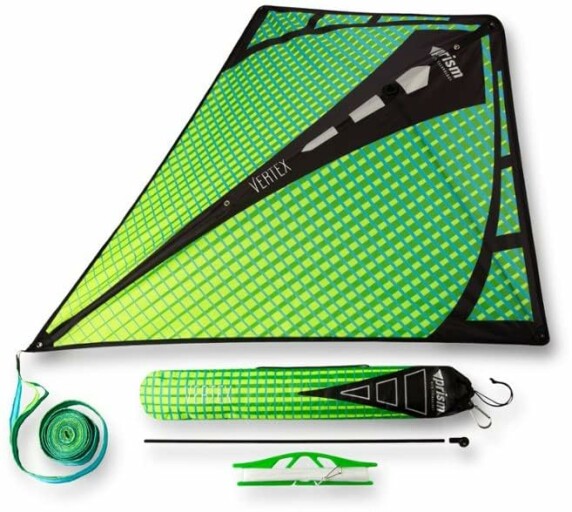 Prism Kite Technology Vertex High Flying Diamond Kite in the air.